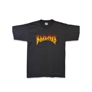 PORNSTAR " Thrasher Rip Off " Vintage 90s T Shirt